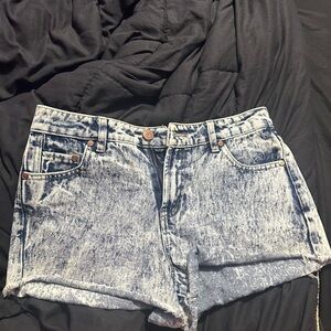 Denim Acid Wash Women's Shorts
